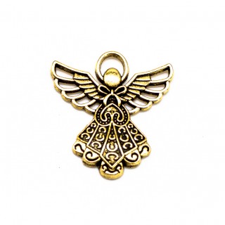 Подвеска крыла ангела, античное золото